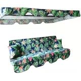 SALINCAK LÜKS KILIF SETİ MİNDERİ GÖLGELİKLİ YAPRAK DESENLİ 130x45 2 KİŞİLİK