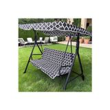 SALINCAK MİNDERİ LÜKS KILIF SETİ GÖLGELİKLİ KARAÇATI DESENLİ 130x45 2 KİŞİLİK
