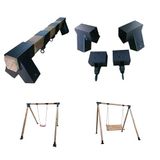 Salıncak montaj Aparatı Seti 8x8cm Demir Bağlantı Hamak Tahterevalli Beşik kit Bahçe Teras Oyun parkı pergola Çardak