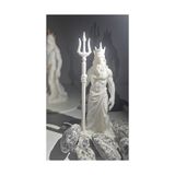 Salıncak Poseidon Dibi Taşlı Mini Akvaryum Süsü 10 Cm (BEYAZ)