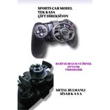 Salıncak Ps4 Dualshock Mini Direksiyon Siyah (Sport Car Model) Metal Rulmanlı