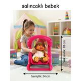 Salıncaklı Et Bebek Kız Çocuklar İçin Renkli Eğlenceli Oyun Arkadaşı