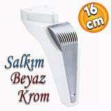Salkim Mobilya Oturma Grubu Kanepe Sehpa Tv Unitesi Koltuk Ayagi Baza Ayaklari Beyaz Krom 16 Cm