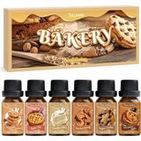 Salking Pişirme Esansiyel Yağları Seti Difüzör İçin Aromaterapi Koku Yağları (6 x 10 ml)