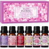 Salking Uçucu Yağ Seti, 6 x 10 ml Saf Koku Yağları, Aroma Terapi ve Difüzör İçin