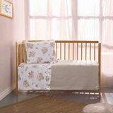 Sall Home 🐨 Koala Bahçesi Fırfırlı Bebek Pike Takımı - Bej - 90x120