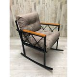 Sallanan Sandalye Tv Koltuğu Kafe-Balkon-Mutfak-Berjer-Ofis Sallanır Tekli Koltuk Miami Cappuccino