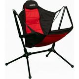 Sallanır Katlanabilir Kamp ve Plaj Sandalyesi | Taşınabilir Rahat Sandalye - Kırmızı - 6456 Ecorce Tube Marron - Polyester