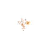 SALLANTILI LOTUS GÜMÜŞ TRAGUS PIERCING - ROSE BAKIR