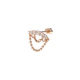 SALLANTILI SIRATAŞ GÜMÜŞ TRAGUS PIERCING - ROSE BAKIR