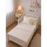 Sallhome Ekru Fırfırlı Bebek Pike Takımı - 95x120