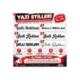 Şallı REKLAM İSİM SOYİSİM ÖZEL STİCKER