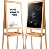 Salmore Mey Ithalat® 2195 Ayaklı Çift Taraflı Manyetik Ahşap Yazı Tahtası