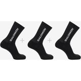 Salomon 3lü Paket Everyday Crew Çorap Siyah Renk 36-38 Beden Erkekler İçin Outdoor Kullanım LC2086100 - 36 - 38