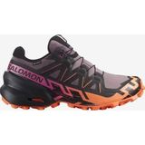 Salomon 474657 Speedcross 6 GTX W Moonscape Black Bird of Paradise Kadın Outdoor Ayakkabı