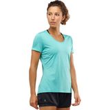 Salomon Agile Ss Tee W Kadın Koşu Tişört LC1279800 - XS - Yeşil
