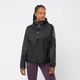 Salomon Bonatti Waterproof Kadın Yağmurluk - Siyah - XL