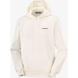 Salomon Chest Logo Hoodıe Erkek Sweatshirt Whisper White LC2675600 - Krem