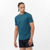 Salomon Cross Run Erkek Koşu Tişört - XS - Mavi