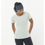Salomon CROSS RUN Kadın Koşu Tişört MISTY BLUE LC2266000 - Yeşil