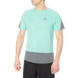 Salomon Cross Run SS Tee M Mavi Erkek T-Shirt
