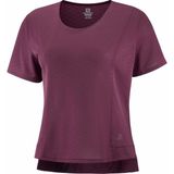 Salomon Elevate Aero Tee W- Kadın Koşu Tişört LC1276500 - XS - Bordo