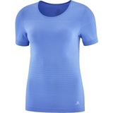Salomon Elevate Move On Tee W Kadın Koşu Tişört LC1497700 - Mavi