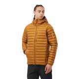Salomon Elixir Micro Down Jkt M, Erkek Outdoor Kuştüyü Montu, Kahverengi, L Beden