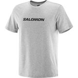 Salomon, Erkek, SAL LOGO PERF SS TEE M, T-Shirt, Gri, S