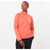 Salomon Essential Warm Turuncu Yarım Fermuarlı Kadın Polar