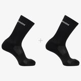 Salomon Evasion Crew 2 Adet Siyah Çorap