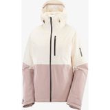 Salomon Hıghland Kadın Kayak Montu Whisper White LC2621000 - Bej - XS