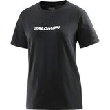 Salomon LC2217700 Logo SS Tee W Siyah Kadın T-shirt