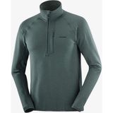 Salomon LC2707000 Yeşil Essential Lightwarm Yarım Fermuar Erkek Polar