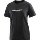 Salomon Logo Kadın Tişört Siyah XS