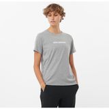 Salomon Logo Short Sleeve Kadın Gri Tişört
