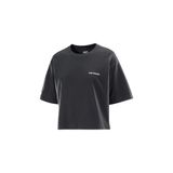 Salomon Logo Short Tee Kadın T-Shirt - LC2527800 Siyah