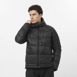 Salomon Outline Down Hooded Erkek Siyah Outdoor Ceketi