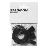 Salomon Quicklace Kit Kilitli Elastik Yuvarlak Akıllı Bağcık (Outdoor) Ayakkabı Bağcığı SİYAH