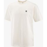 Salomon Round Logo Graphıc Erkek Tişört Whisper White LC2832500 - 2XL - Krem