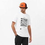 Salomon Running Graphic Erkek Beyaz Koşu Tişört