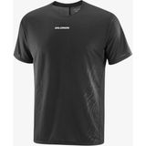Salomon Sense Aero Gfx Erkek Koşu Tişört Deep Black LC2699800 - Siyah