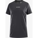 Salomon Sense Aero Gfx Kadın Koşu Tişört Deep Black LC2698700 - Siyah