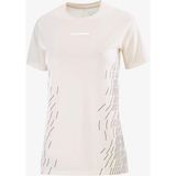 Salomon Sense Aero Gfx Kadın Koşu Tişört Whisper White LC2698900 - Krem - XL