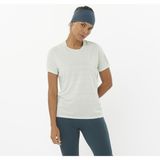 Salomon SENSE AERO Kadın Koşu Tişört MISTY BLUE WHITE LC2337600 - Yeşil