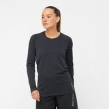 Salomon Sense Aero Ls Kadın Koşu Tişört - Siyah