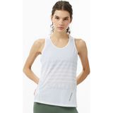 Salomon Sense Aero Singlet Gfx Kadın Beyaz Koşu ATLET.7122