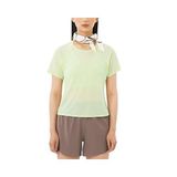 Salomon SHAKEout AIR CROPPED Kadın Koşu Tişörtü LC2774500 Yeşil