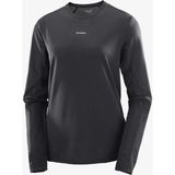 Salomon Shakeout Core Ls Kadın Koşu Tişört Deep Black LC2426100 - Siyah