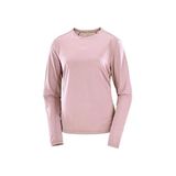 Salomon SHAKEout CORE LS Kadın Koşu Tişörtü LC3039600 Pembe